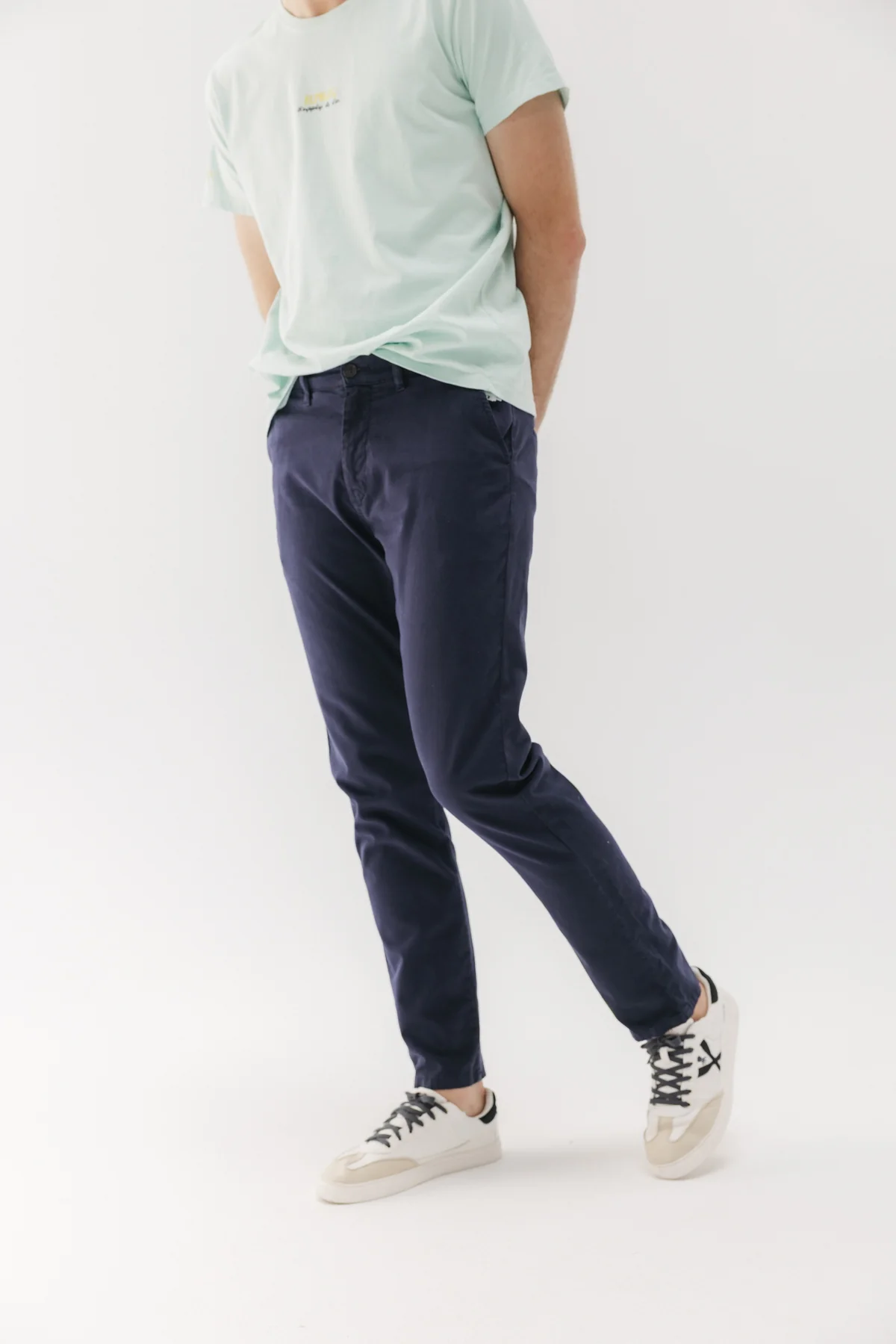 PANTALON CHINO TWILL AZUL MARINO - Image 2