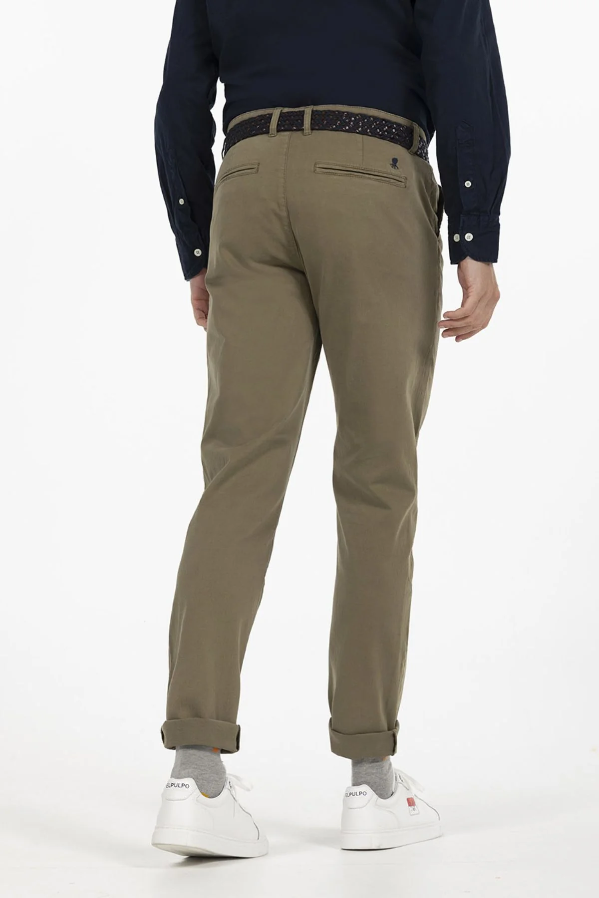 PANTALÓN CHINO VERDE KHAKI - Image 3