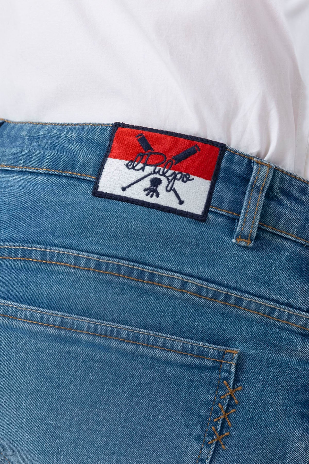 PANTALON DENIM INDIGO DELAVÉ - Image 6