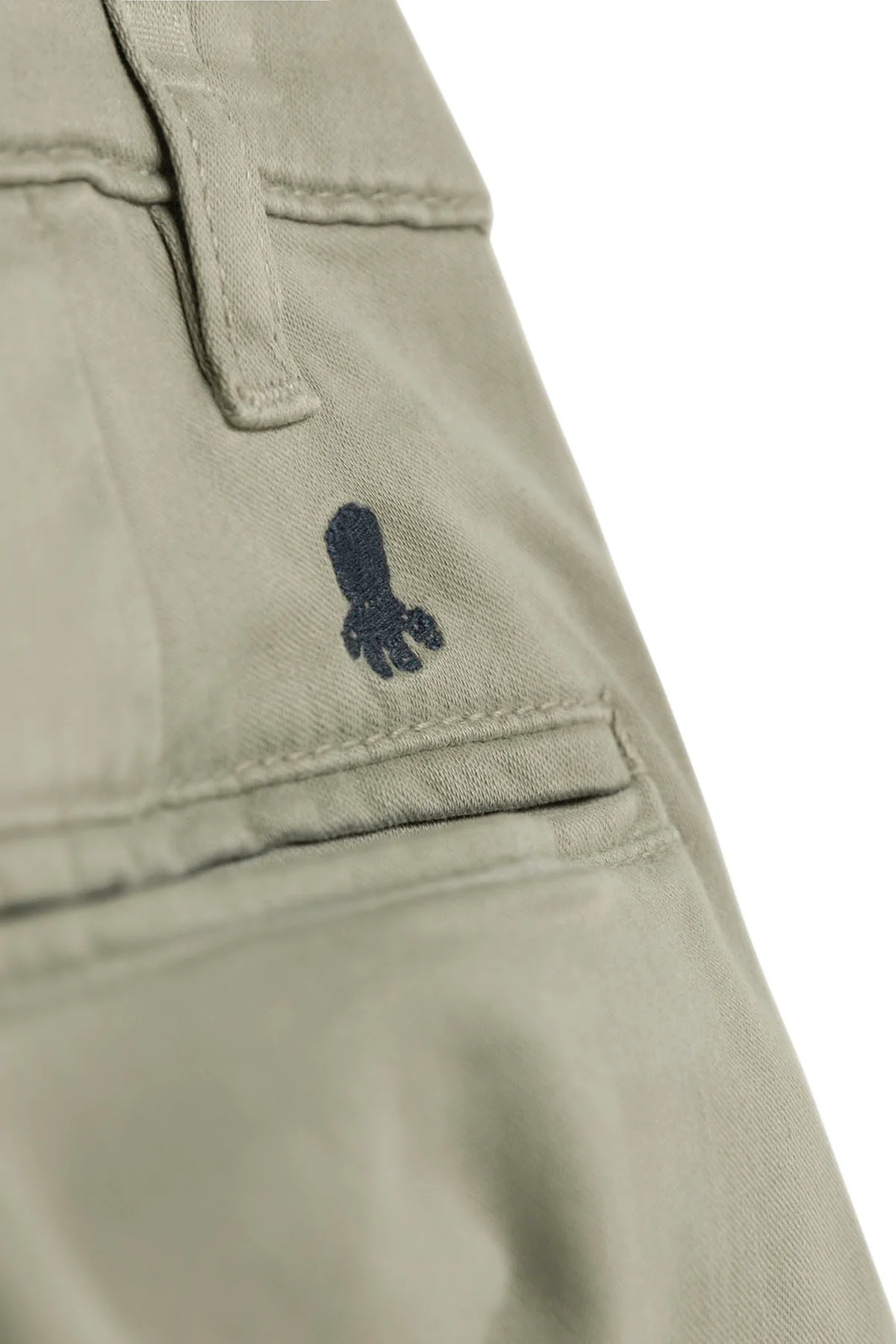 PANTALON NIÑO CHINO SATIN VERDE DELAVÉ - Image 3