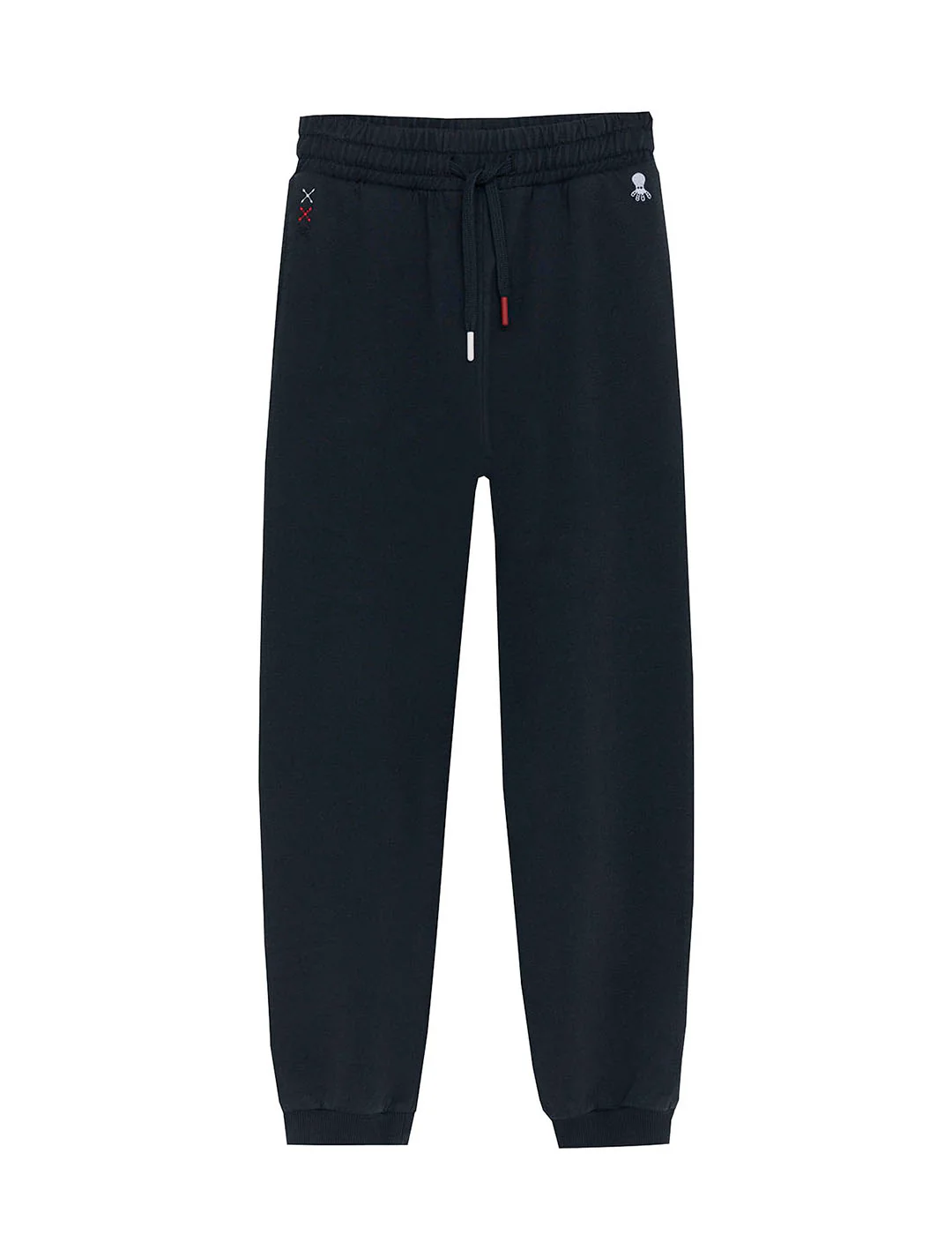 PANTALÓN NIÑO JOGGER FELPA ESTAMPADO AZUL MARINO