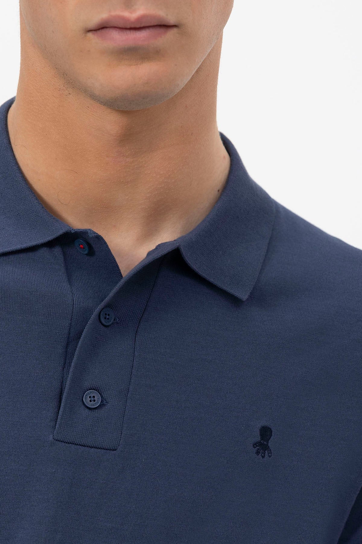 POLO DE PUNTO CREPE BÁSICA AZUL COBALTO - Image 5