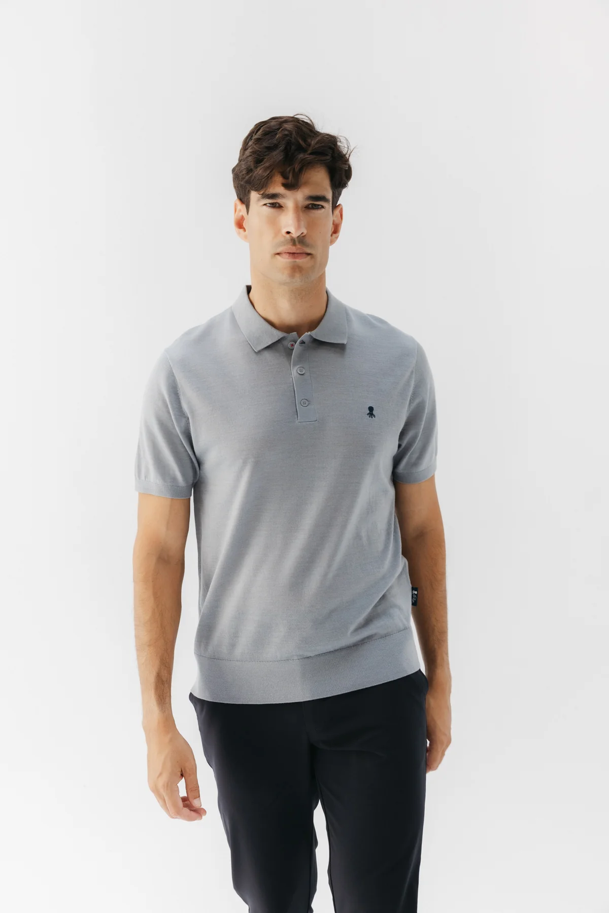 POLO MERINO CUELLO CAMISERO GRIS VIGORÉ - Image 4