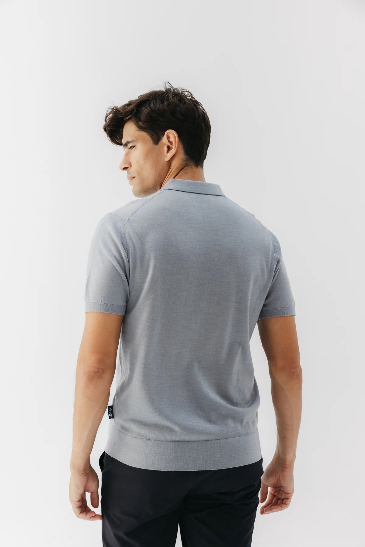 POLO MERINO CUELLO CAMISERO GRIS VIGORÉ - Image 5