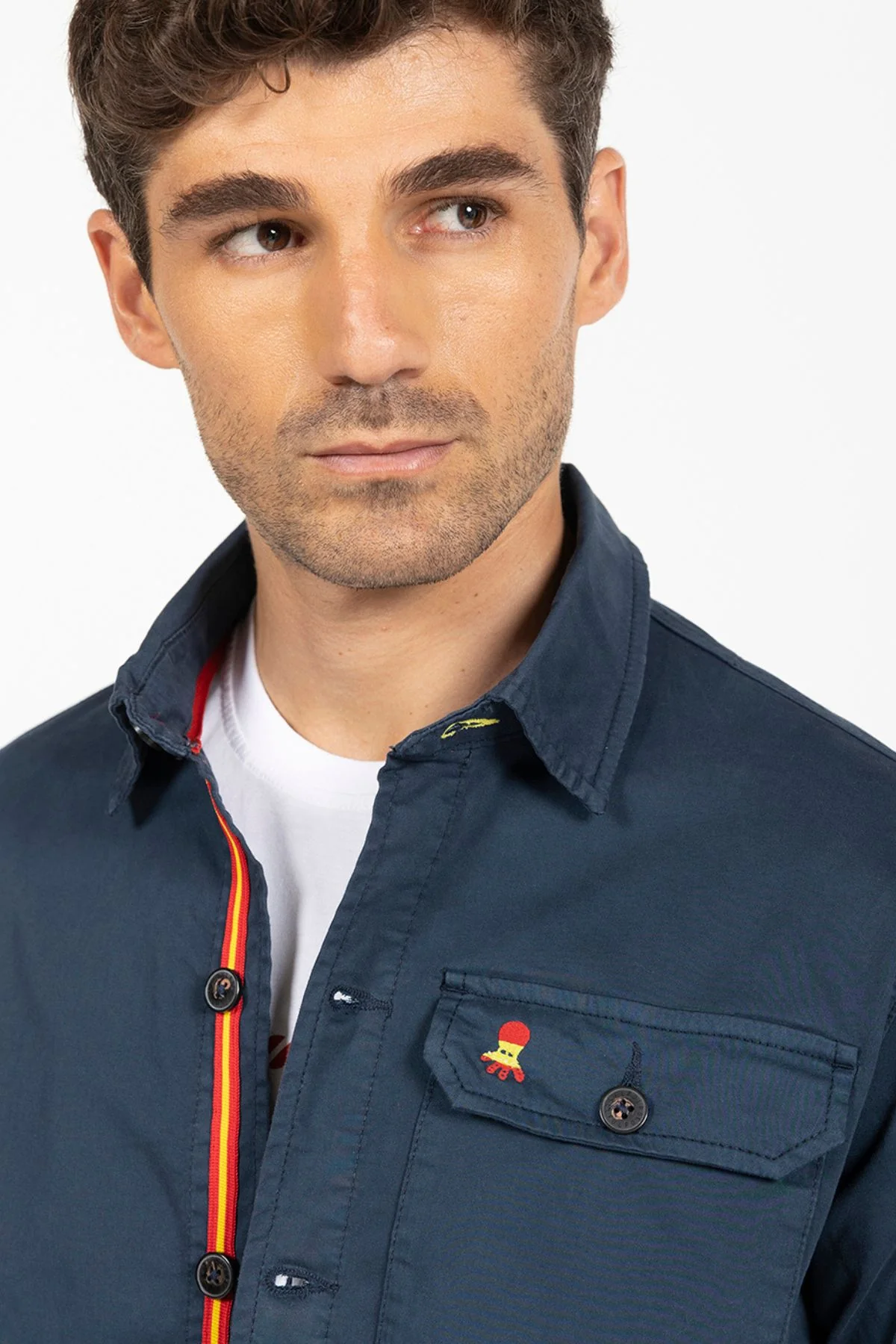 SOBRECAMISA LABEL DETAIL RFEF AZUL MARINO - Image 2