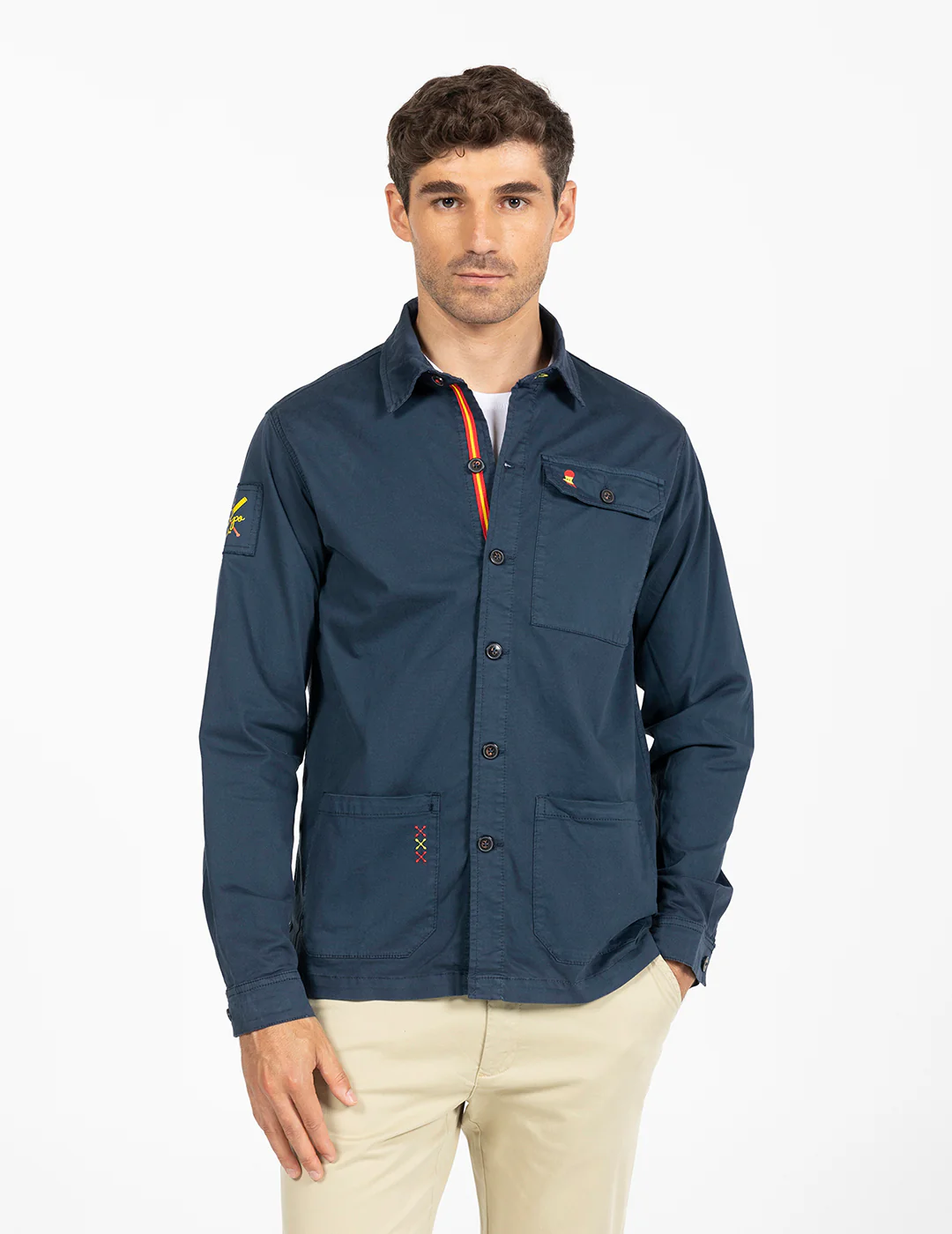 SOBRECAMISA LABEL DETAIL RFEF AZUL MARINO - Image 7