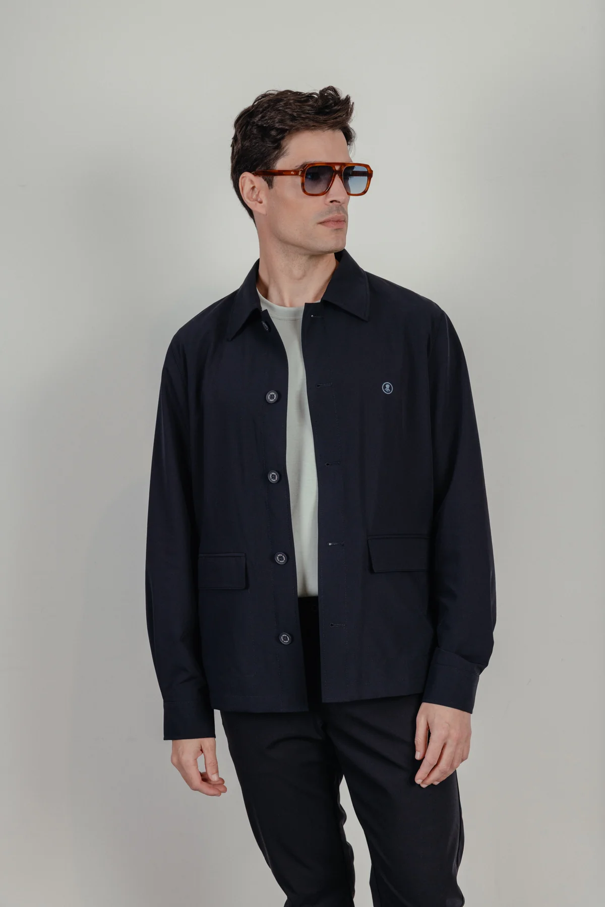 Sobrecamisa técnica ultraligera azul marino