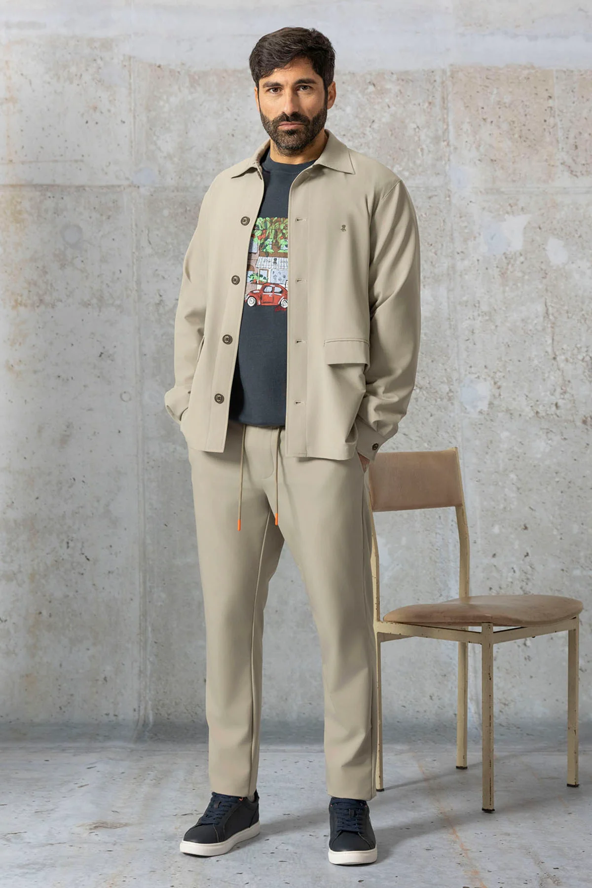 SOBRECAMISA TÉCNICA ULTRALIGERA BEIGE - Image 7