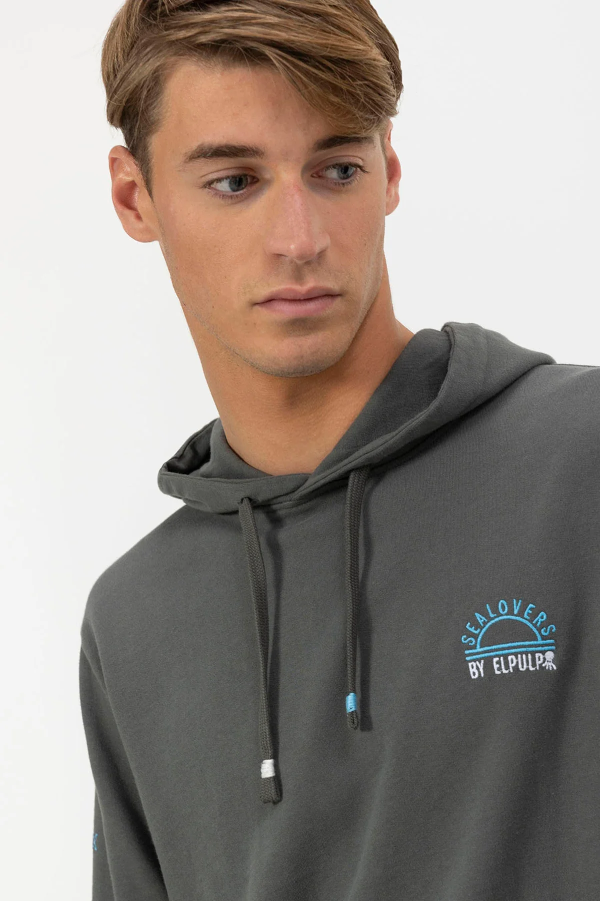 SUDADERA CAPUCHA BORDADO SEALOVERS SUN ANTRACITA - Image 5