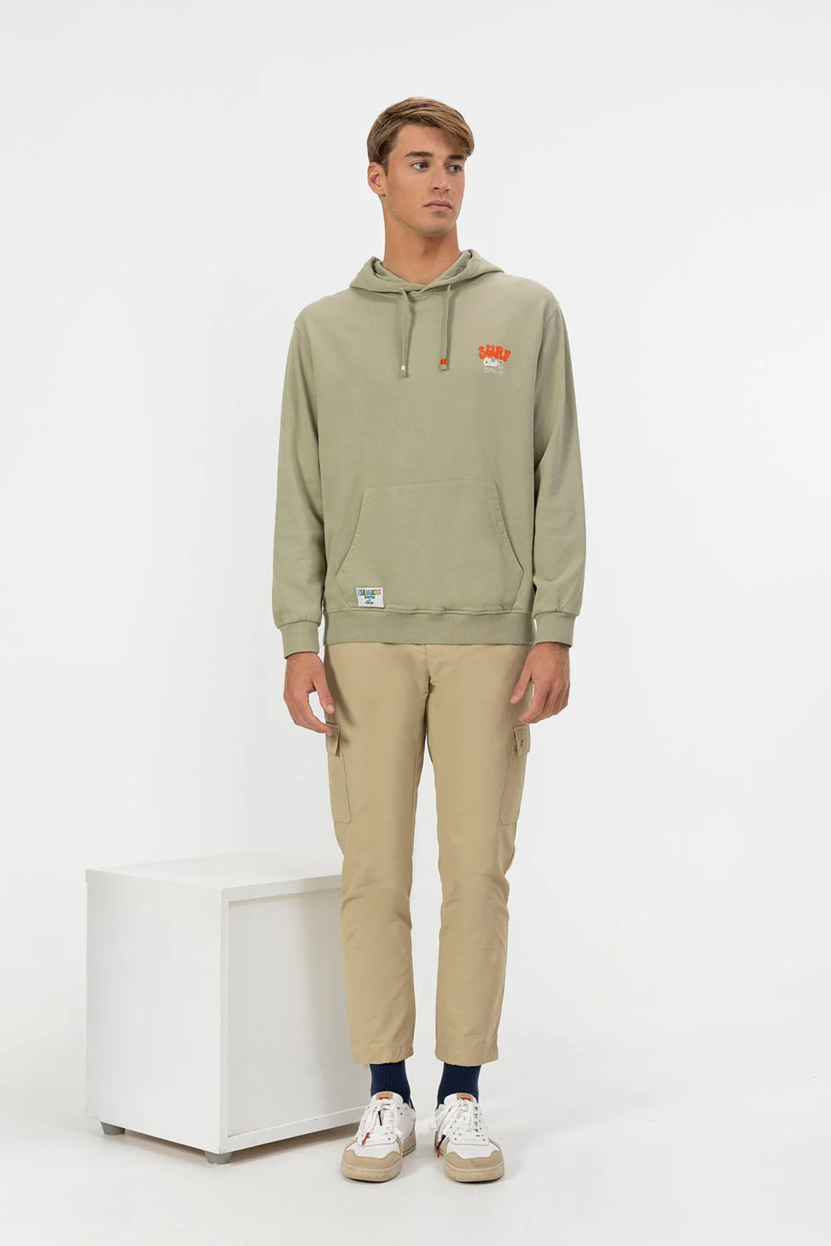 SUDADERA CAPUCHA ESTAMPADO PICK UP SURFBOARD VERDE SALVIA - Image 6