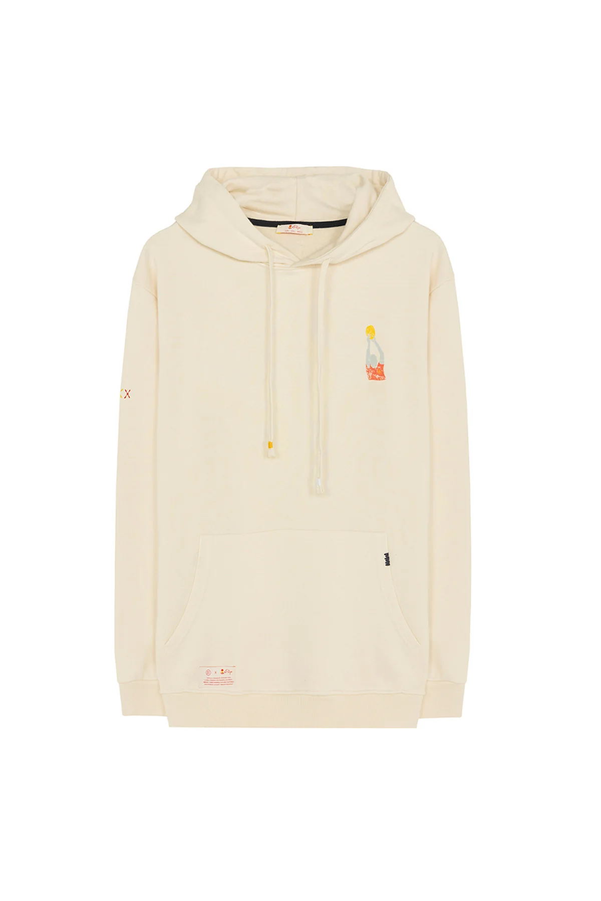 SUDADERA CAPUCHA ESTAMPADO VINTAGE FOOTBALL BLANCO ROTO