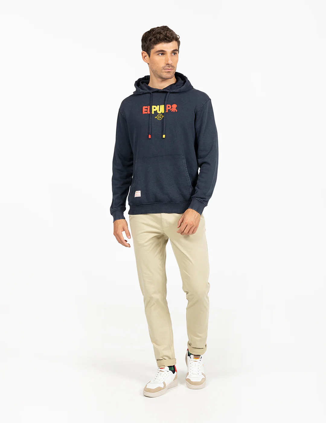 SUDADERA CAPUCHA LETTERING RFEF AZUL MARINO DELAVÉ - Image 5