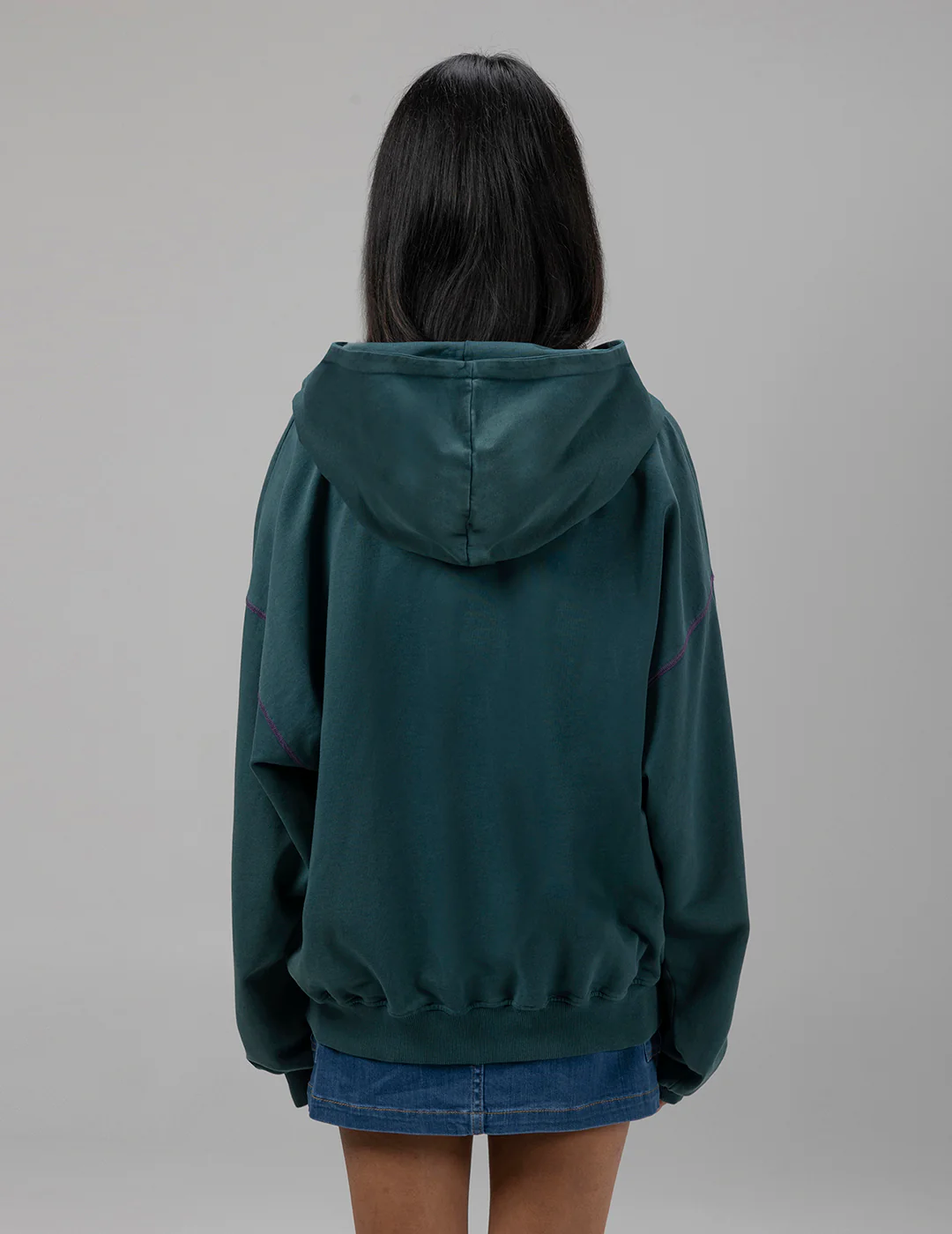SUDADERA CAPUCHA TEEN STARDUST VERDE BOTELLA - Image 8