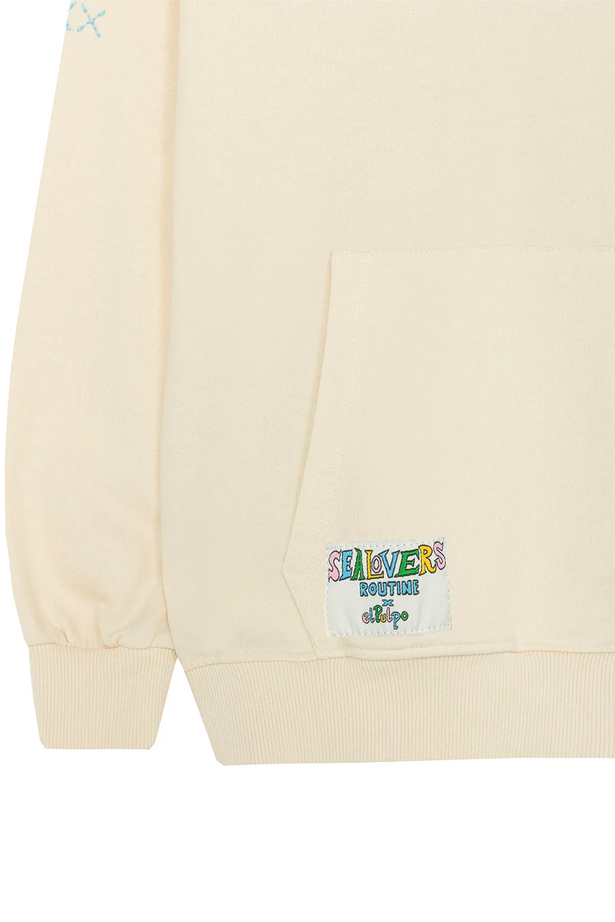 SUDADERA NIÑO CAPUCHA ESTAMPADO FRESH MARKET BLANCO ROTO - Image 6