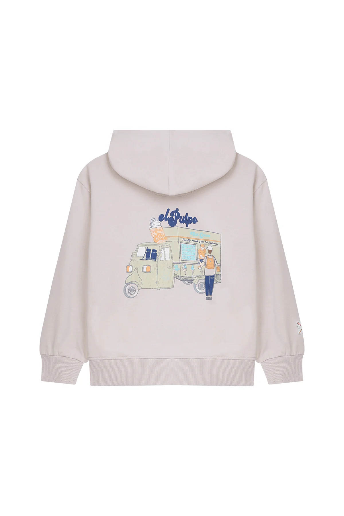 SUDADERA NIÑO OVERSIZE CAPUCHA ICE CREAM VAN ARENA - Image 2