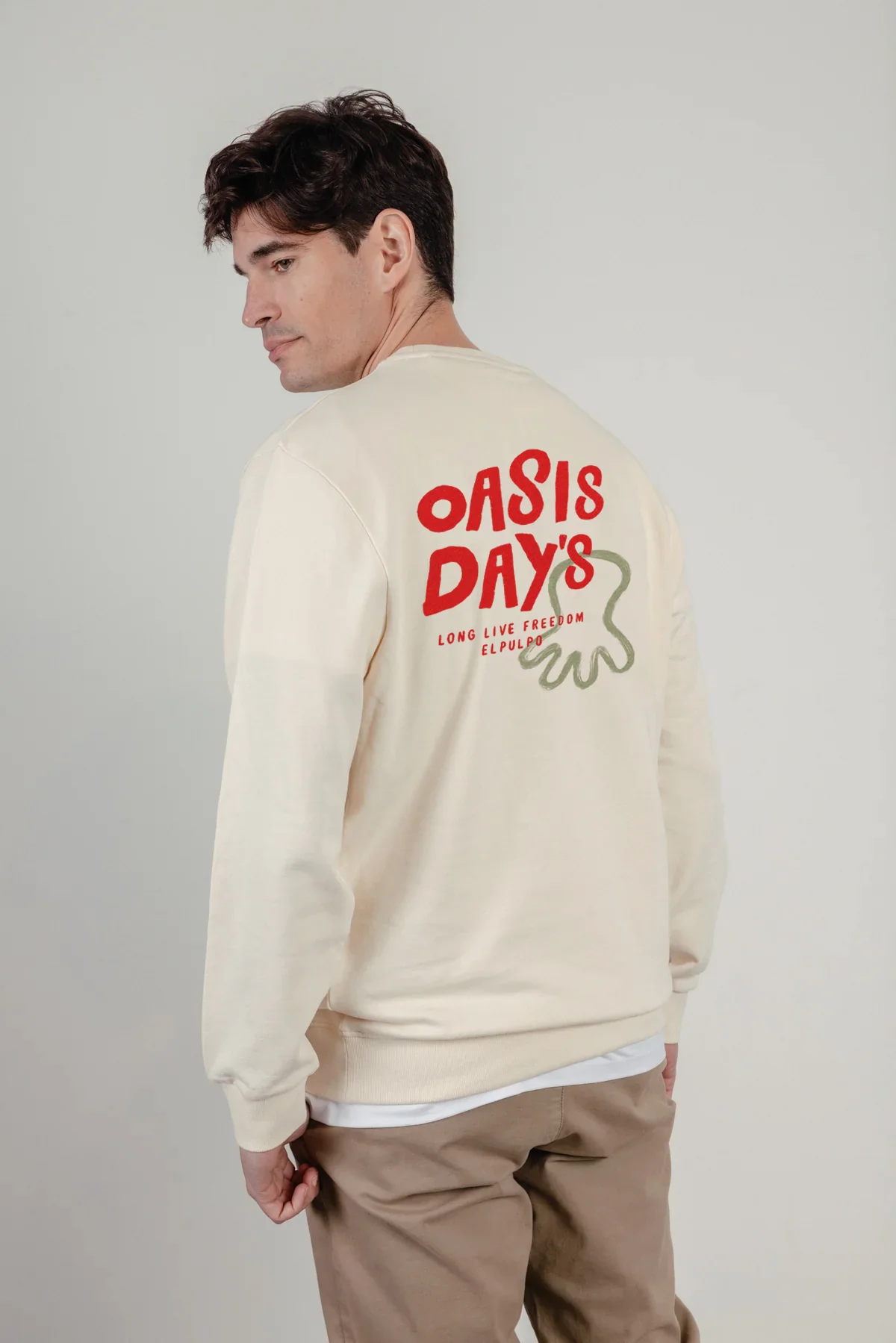 Sudadera oasis day´s blanco roto - Image 2