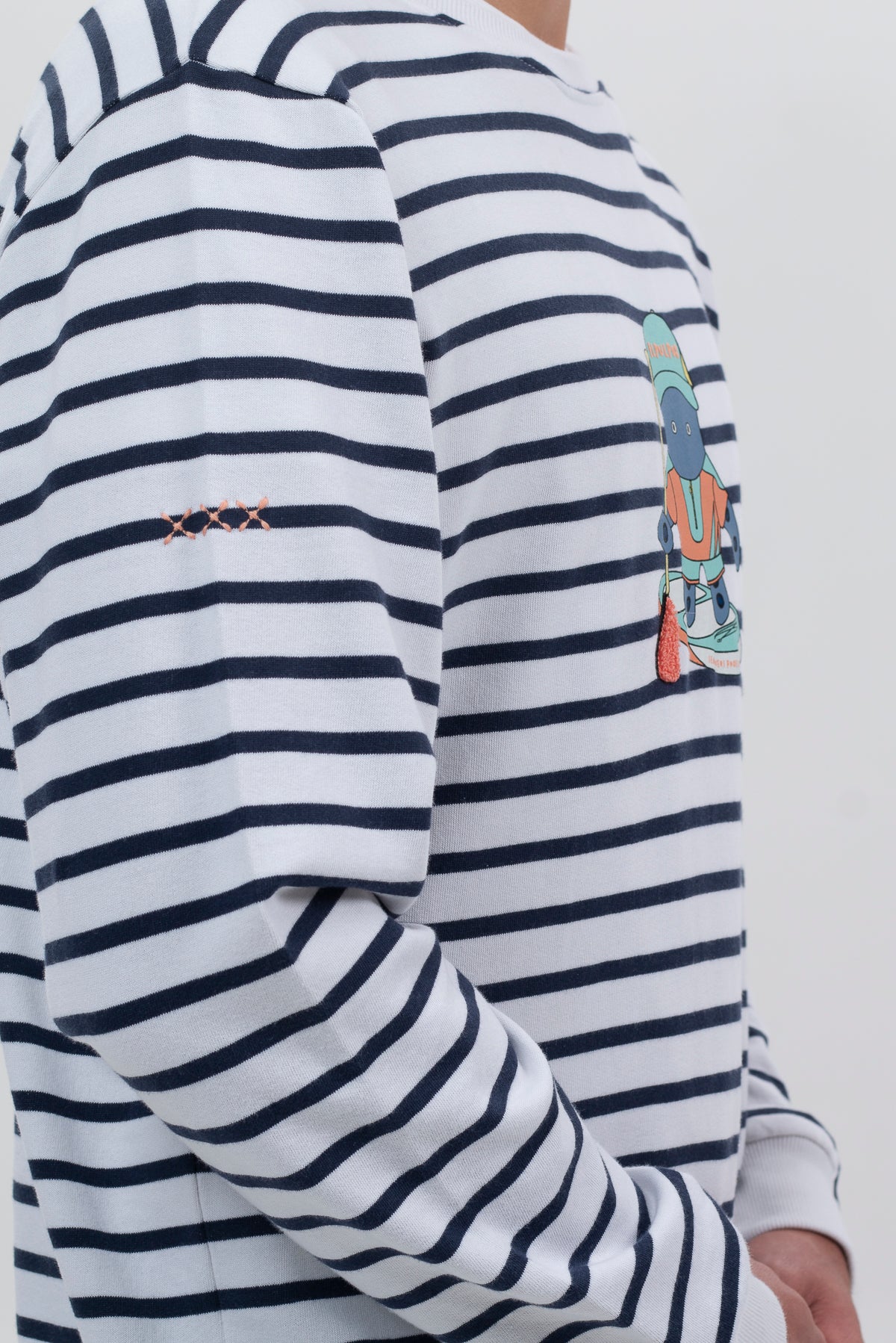 Sudadera rayas elPulpo paddle surf blanco puro - Image 4