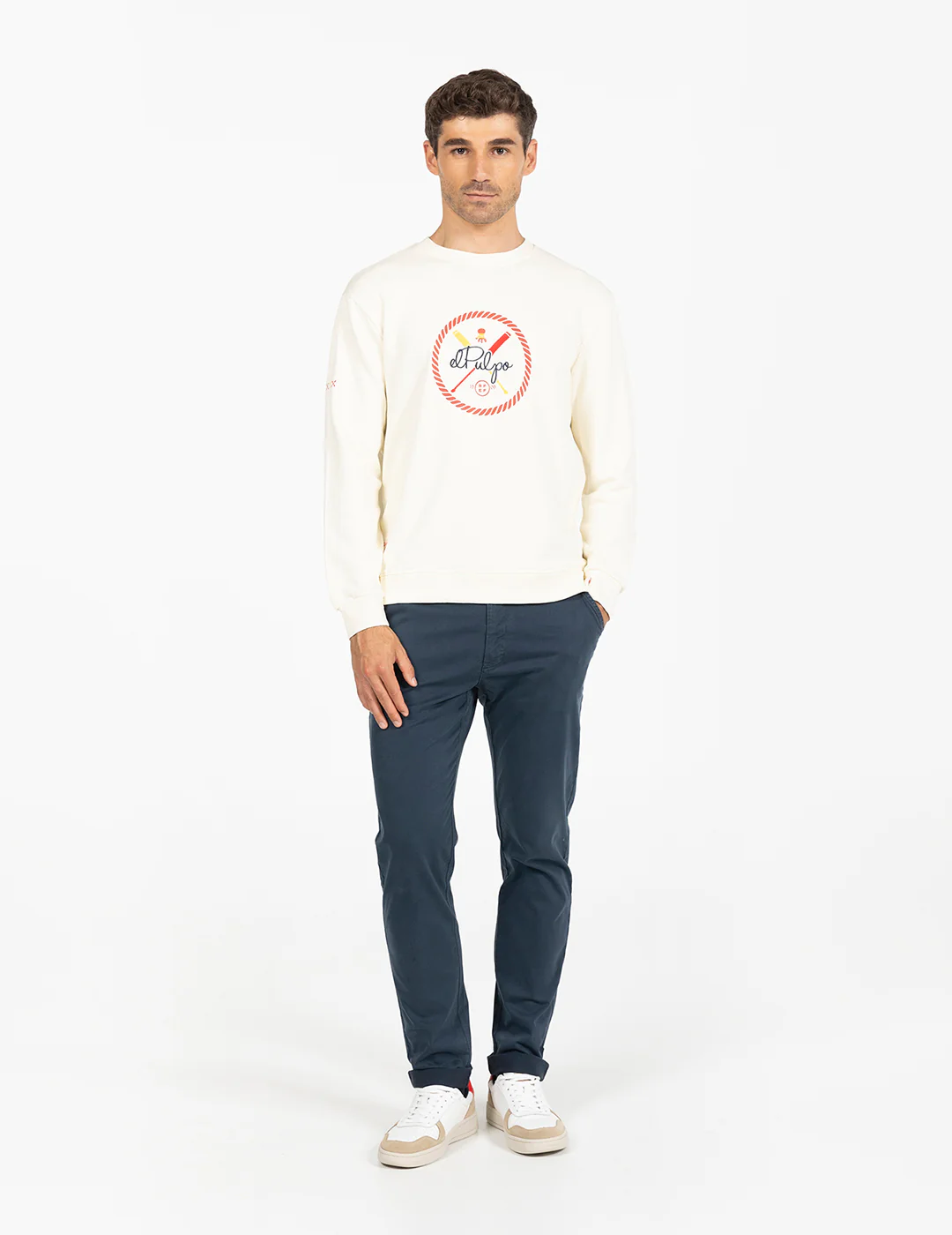SUDADERA REMOS RFEF BLANCO ROTO - Image 5