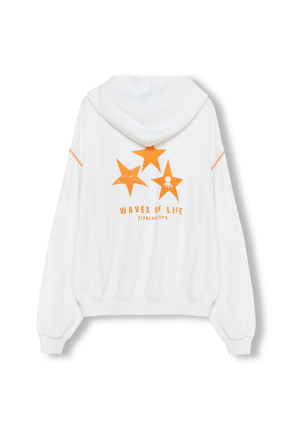SUDADERA TEEN CAPUCHA WAVES OF LIFE BLANCO PURO - Image 7