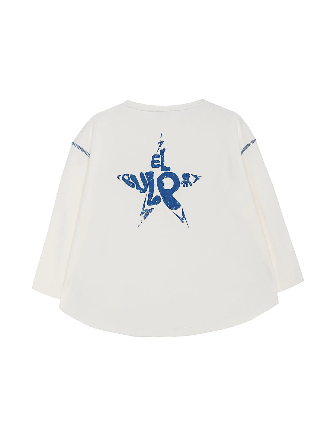 SUDADERA TEEN LAVADA COLOR STAR BLANCO ROTO - Image 2