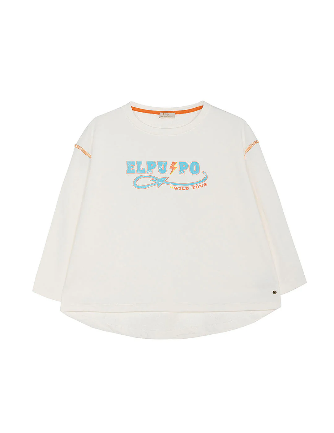 SUDADERA TEEN LAVADA ROLLERCOASTER BLANCO ROTO