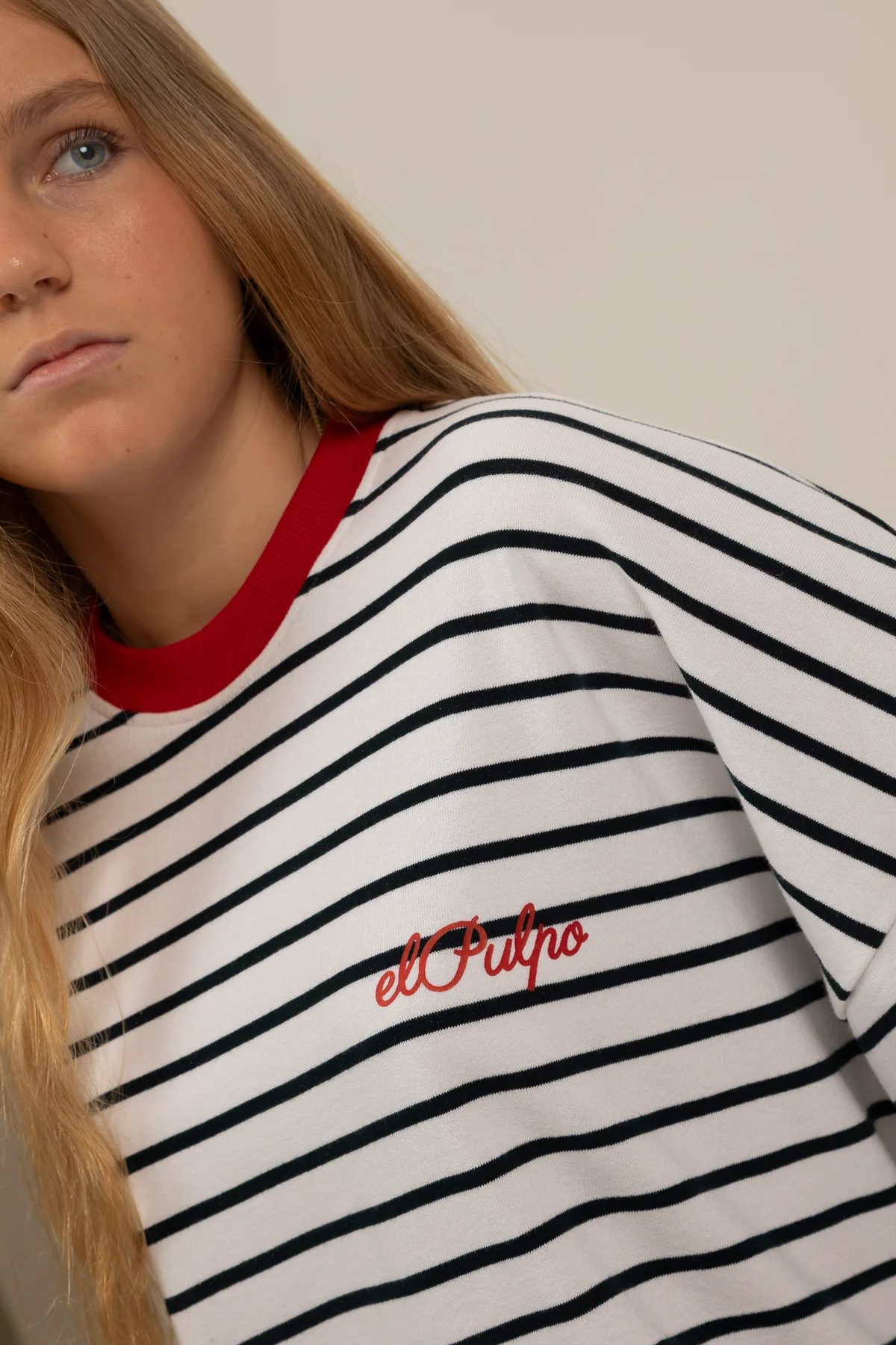 Sudadera teen rayas now or never blanco puro - Image 4