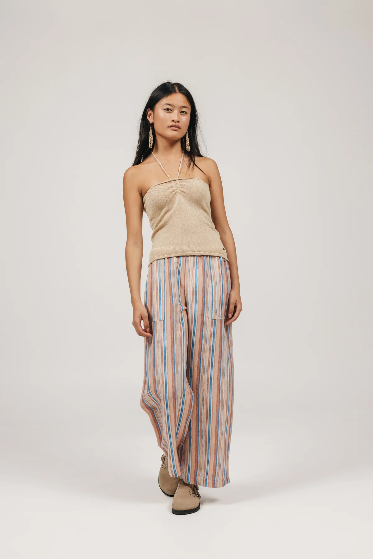TOP PUNTO TEEN FRUNCIDO LUREX ORO