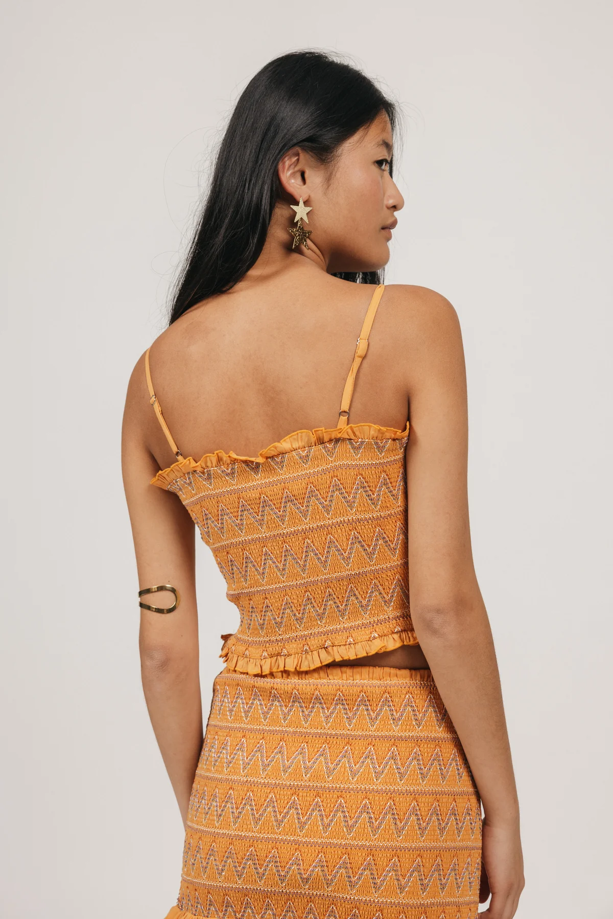 TOP TEEN GOMAS BORDADO NARANJA DELAVÉ - Image 4
