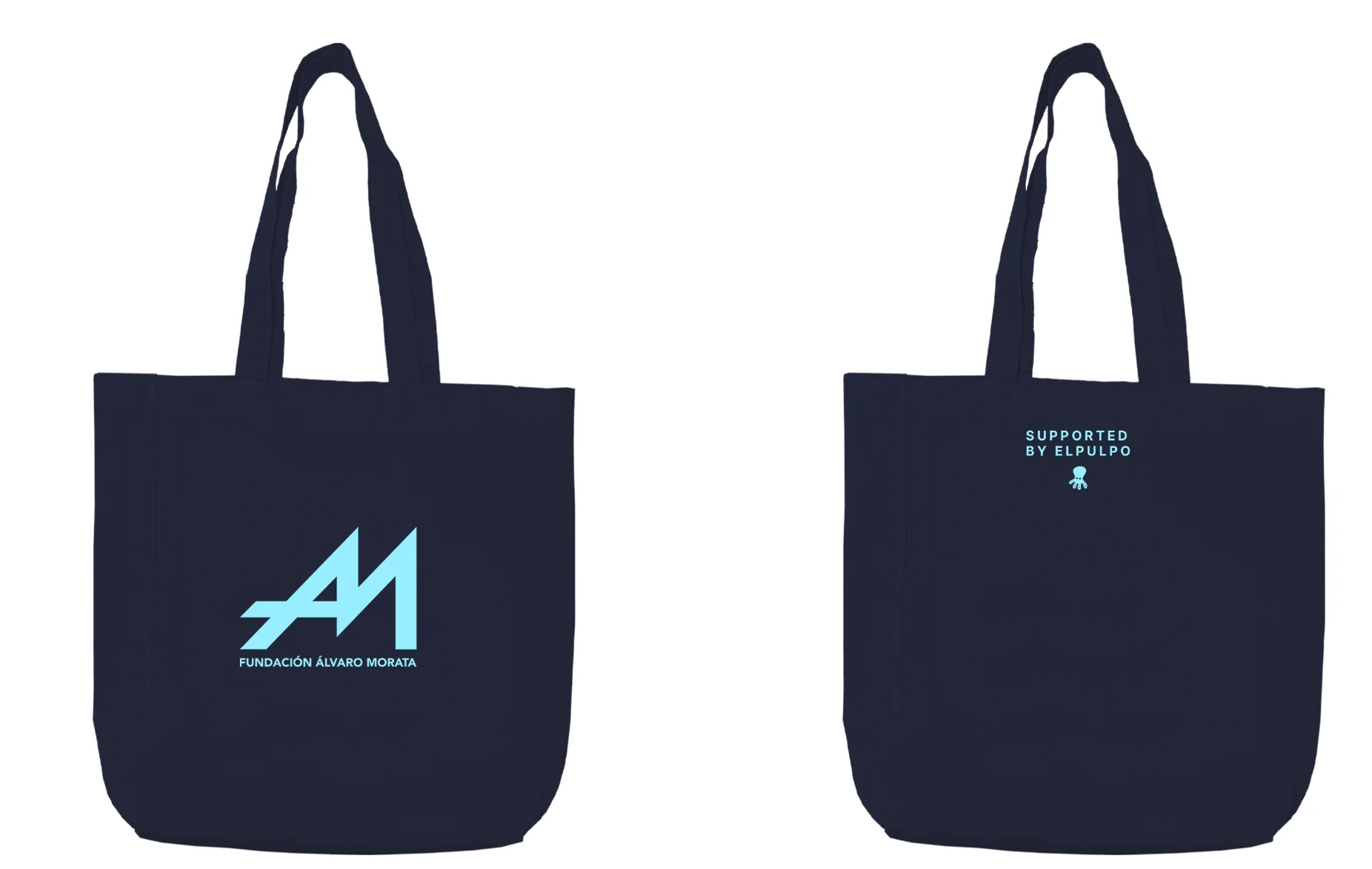 TOTE ESTAMPADA FUNDACIÓN ALVARO MORATA AZUL MARINO - Image 5