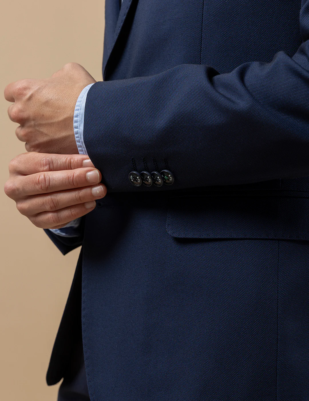 TRAJE MICROESTRUCTURA AZUL MARINO - Image 8