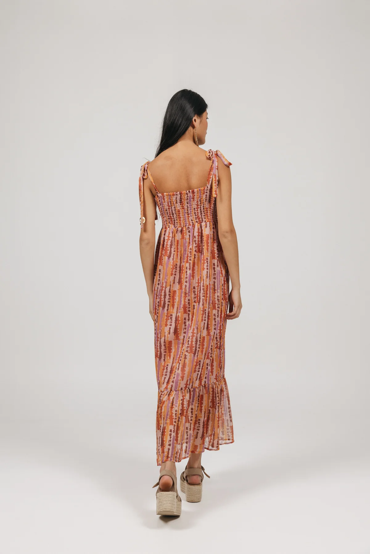 VESTIDO TEEN RAYAS LÚREX MULTICOLOR - Image 4