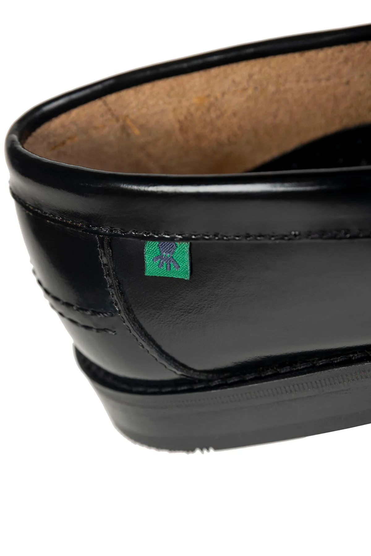 Zapato mocasín antifaz suela cuero negro - Image 6